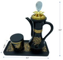 Load image into Gallery viewer, Black Ceramic Incense Burner - Size