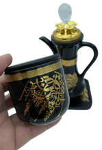 Load image into Gallery viewer, Black Ceramic Incense Burner - Bakhoor / Incense Holder