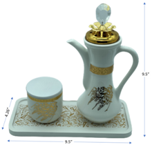 Load image into Gallery viewer, White Ceramic Incense Burner - Size